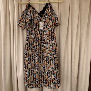 J. Crew Off the Shoulder Ruffle Dress Size 0 NWT